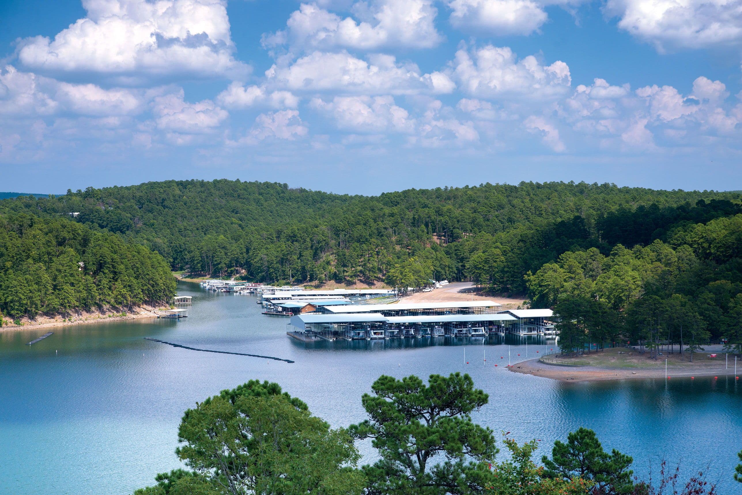 Use Lake Greeson when the trip needs water, shade, or a slower second day.